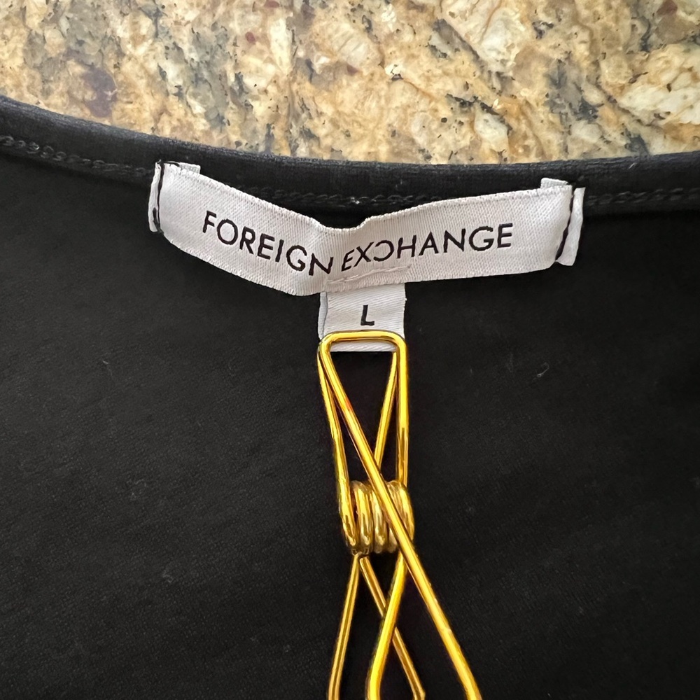 Foreign Exchange Black Crop Fitted Camisole - Picture 2 of 3